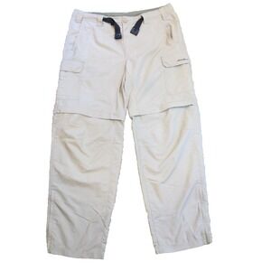 Eddie Bauer Convertible Hiking Fishing Khaki Pants Men's Size 38 x‎ 32 Beige